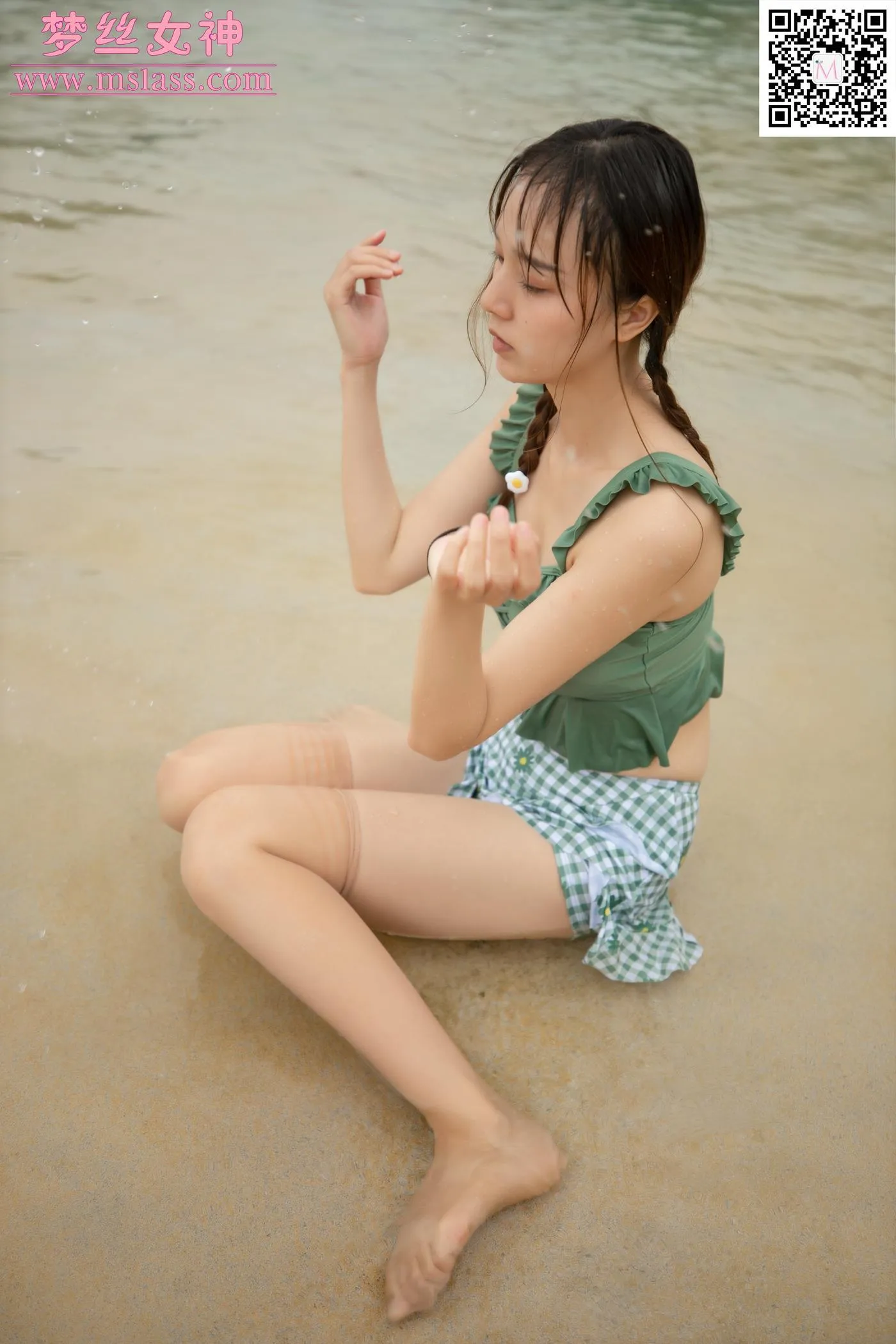 [MSLASS梦丝女神] 2020.07.03 NO.117 诗琪 泳池派对 [62P]插图9